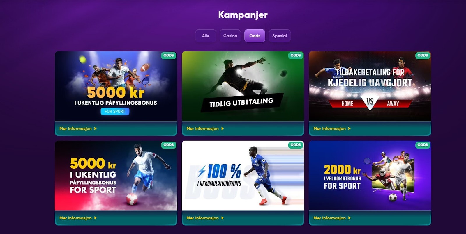 Kingmaker kampanjer sport