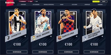 Fotballkort hos Rabona