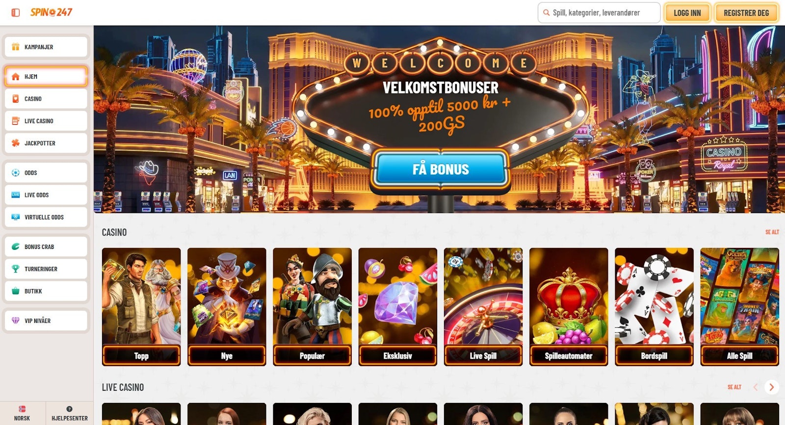 Spin247 Norge