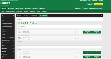 Unibet livestream tennis