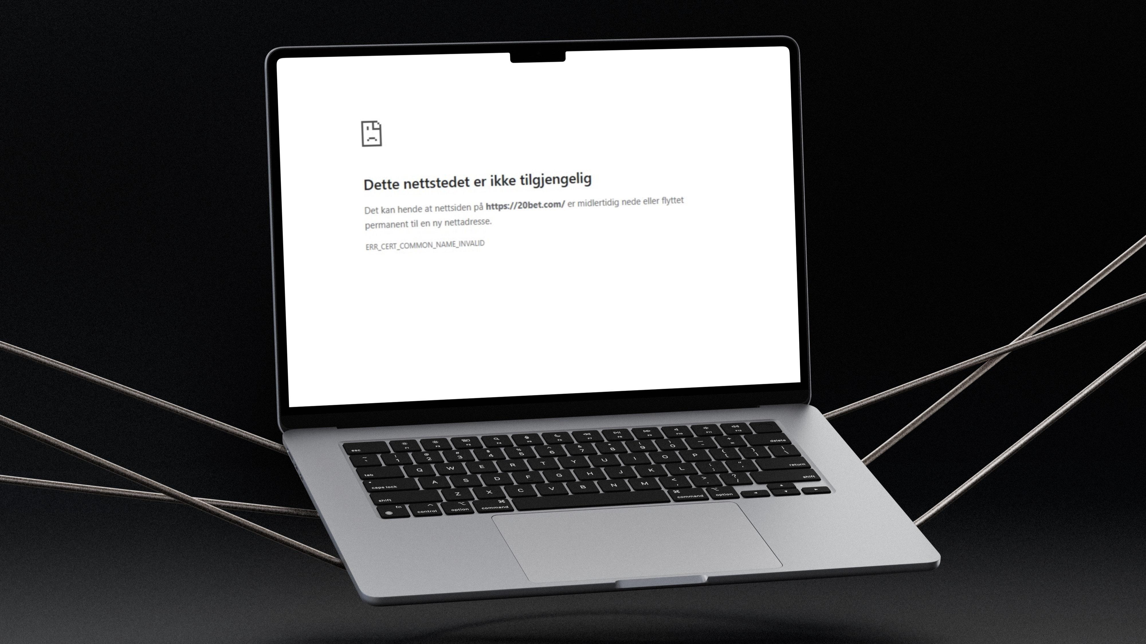 Side ikke tilgjengelig mockup comp