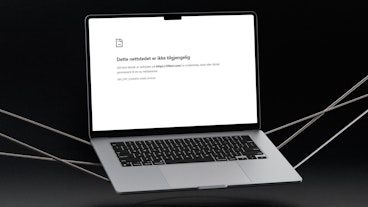 Side ikke tilgjengelig mockup comp