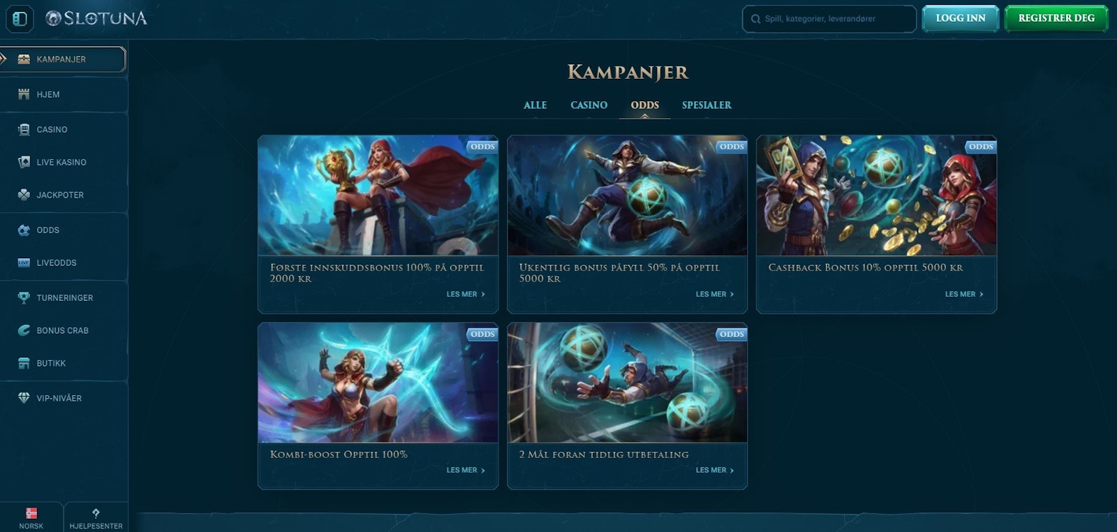 Slotuna kampanjer sport